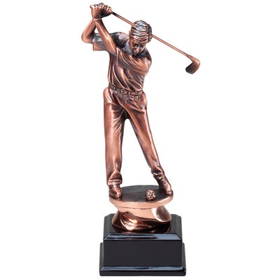 Golfer Driving - Male - 9-1/4" Tall