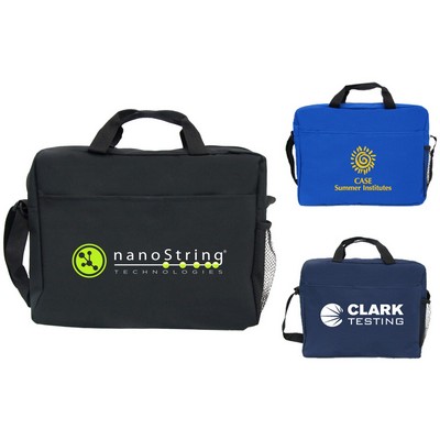 Polyester Meeting Briefcase W/ Rear ID Holder