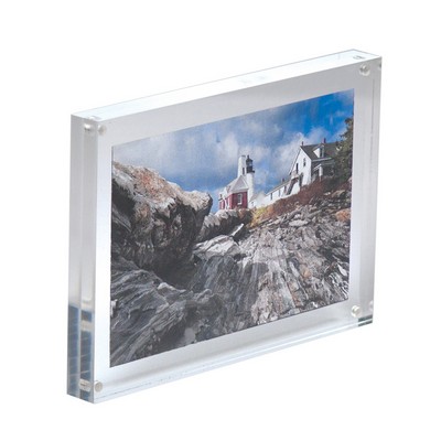 5x7 Magnetic Acrylic Picture Frame w/Hardwood Backer