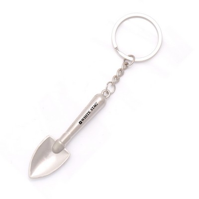 Mini Metal Shovel Key Tag