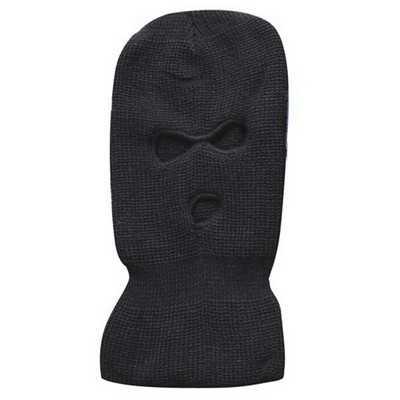 Black Three Hole Ski Mask