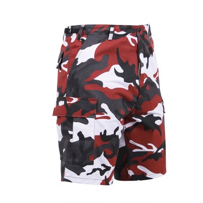 Red Camo Twill Battle Dress Uniform Shorts (2XL)