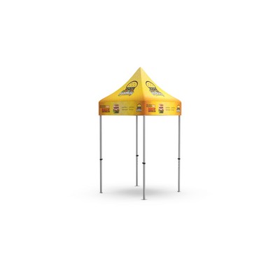 5'x5' Pro Grade Steel Pop Up Canopy w/600 Denier Polyester (Dye Sublimated)