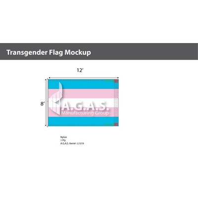 Transgender Deluxe Flag 8'X12'