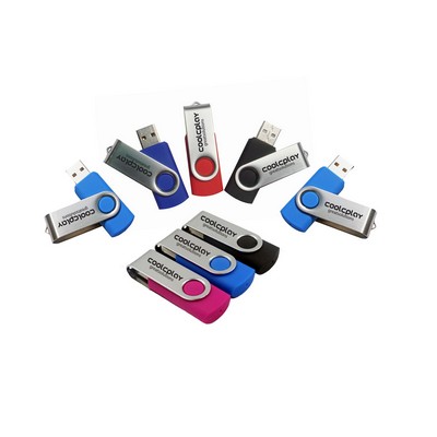 Colorful 16 GB USB Flashdrive w/ Swivel Cap