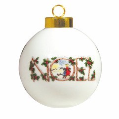 Christmas Ball Ornament - Noel