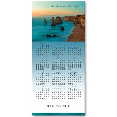 2025 Seaside Sundown Calendar Card