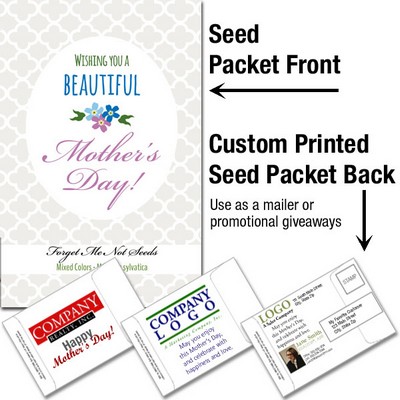 Mother's Day - Forget-Me-Not (mixed colors)/ Mailable Seed Packet - Custom Printed Back