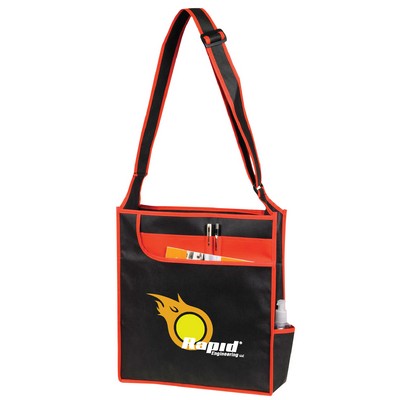 Multi-Pocket Messenger Shoulder Tote