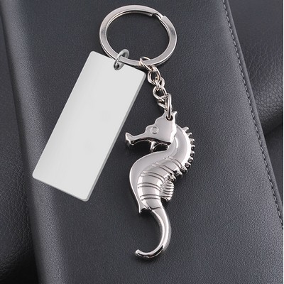 Hippocampus Shaped Key Chain