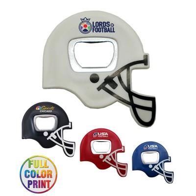 Union Printed - Football Helmet Bottle Opener with Full Color Logo