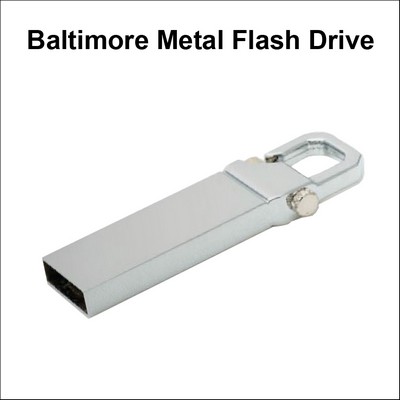 Baltimore Metal Flash Drive - 2GB Memory