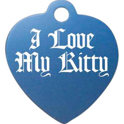 Medium Heart Pet / ID Tag (1" x 1 1/8")