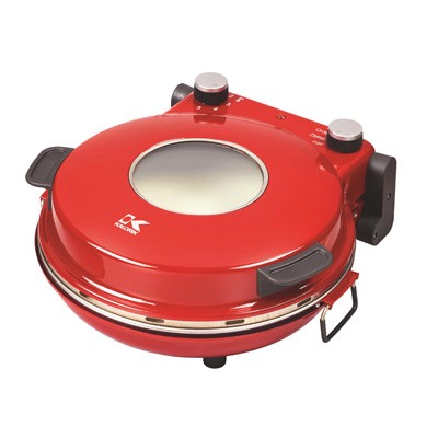 Red High Heat Stone Pizza Oven