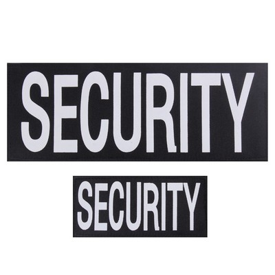 Security 2-Piece Patch Set w/Hook Back