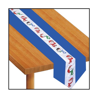 Snowman Fabric Table Runner