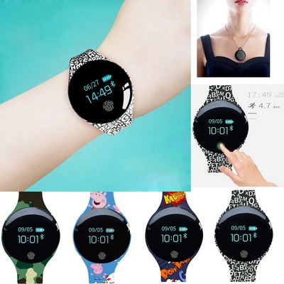 Necklace Colorful Band 0.66 OLED Pedometer Bracelet