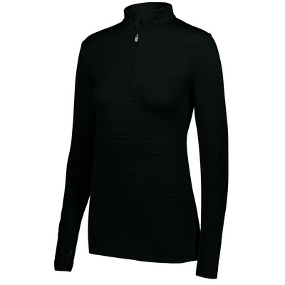 Ladies Striated 1/2 Zip Pullover