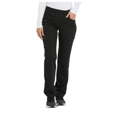 Dickies Women's Balance Mid Rise Straight Leg Pull-On Scrub Pant