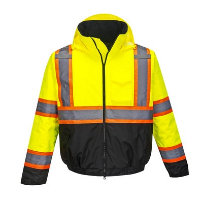 Hi-Vis Contrast Tape Bomber Jacket