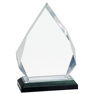 5 1/4" x 7 3/4" Silver Diamond Impress Acrylic Award