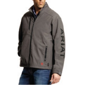 Ariat® FR Team Logo Men's Iron Gray Jacket