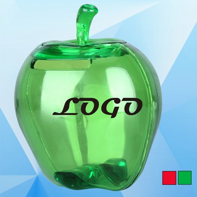 Apple Shaped Transparent Piggy Bank