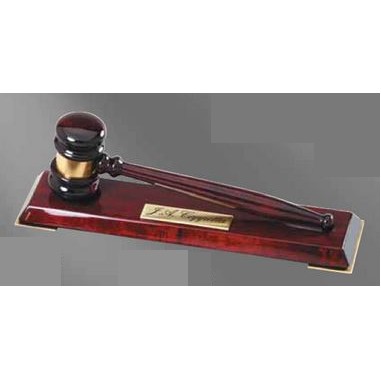 10" Deluxe Mens Rosewood Gavel