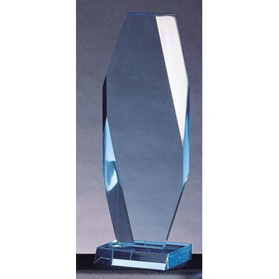 Millennium Acrylic Tower Award, Sapphire, Large (4" x 11-3/4"H)