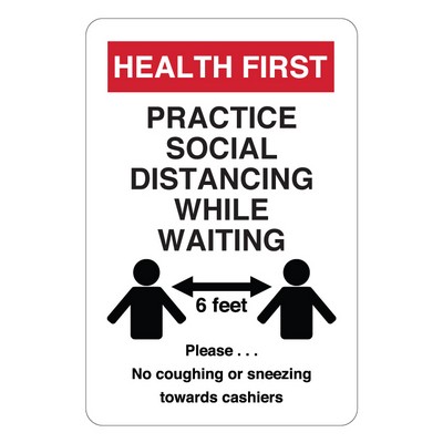 Social Distancing Wall Sign