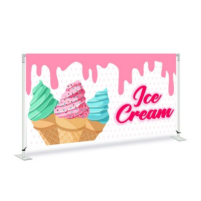 Ice Cream Pre Printed Fabric Barrier White 60" x 36" x 13.5