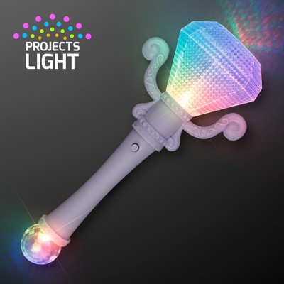 Light Up Jewel Gem Scepter Wand - BLANK