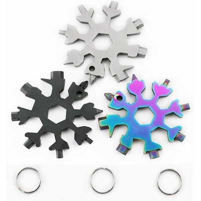 18-in-1 Snowflake Multi Tool/Key Ring