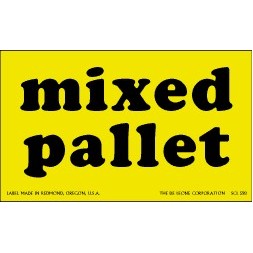 Mixed Pallet Matte Paper Labels - 3" x 5"