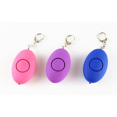 Oval Alarm LED Keychain