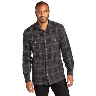 Port Authority® Long Sleeve Omber Plaid Shirt