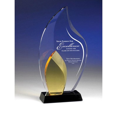 Pyramid Crystal Award Trophy