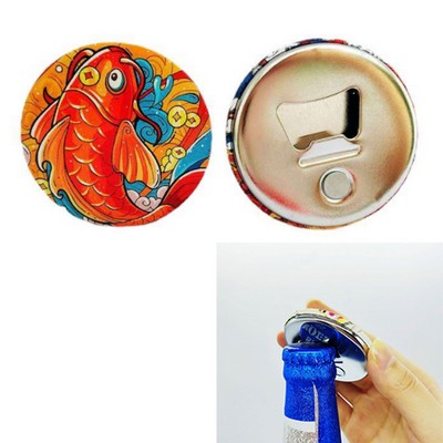 Customized Refrigerator Magnetic Tinplate Wine Bottle Opener Promotional Gifts