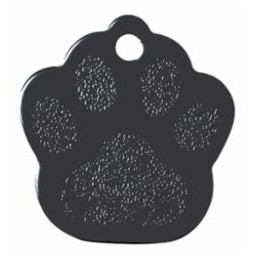 Black Paw Pet ID Tag