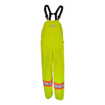 Flame Resistant Waterproof Lime Bib Pants