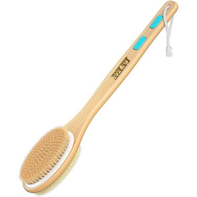 Shower Brush with Soft and Stiff Bristles