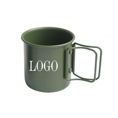 10oz Camping Picnic Mug with Foldable Handle