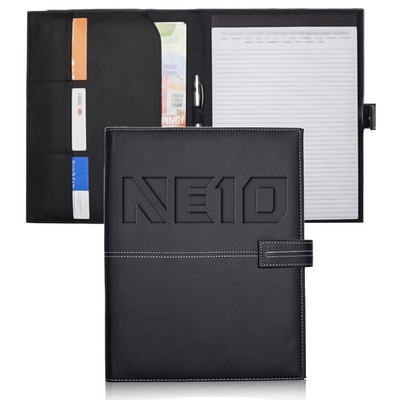 Hugo Stitched Leatherette Portfolios