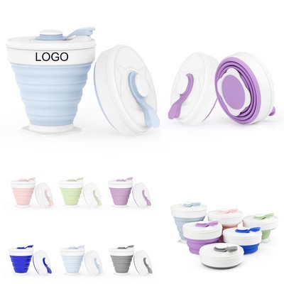 Portable Collapsible Silicone Cup With Neutral Packing