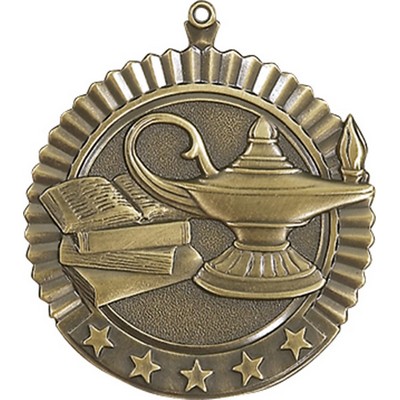 Star Medal - Medal - Lamp Of Knowledge, 2"