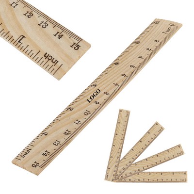 6" Wooden Ruler