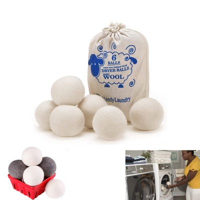 Pack Of 6Pcs Wool Dryer Balls