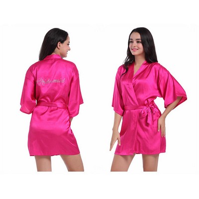 Women's Satin Silk Bride & Bridesmaid Robe