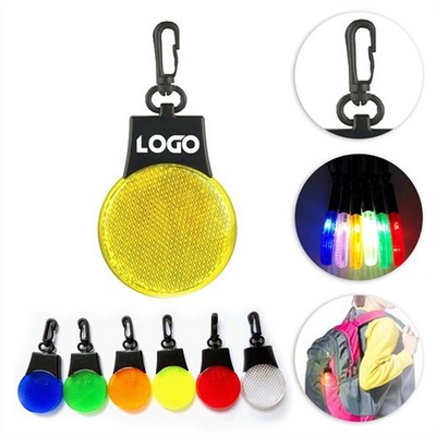 Cycling Safety Warning LED Reflector Keychain Light