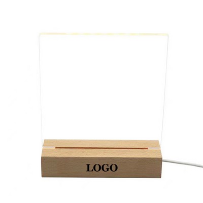 Dry Erase Board With LED Light